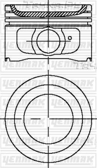 Поршень Yenmak для Citroen C2 2003-2009. Артикул 31-03889-000