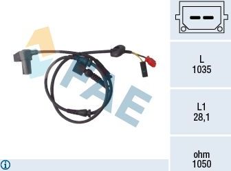 Датчик ABS FAE. Артикул 78100