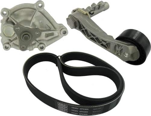 Ремень поликлиновой с роликами, комплект SKF. Артикул VKMC 33410