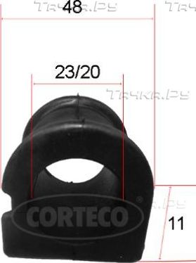 Втулка стабилизатора Corteco передняя для Toyota Echo 1999-2005. Артикул 49371588