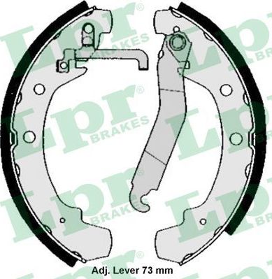 Тормозные колодки LPR. Артикул 01184