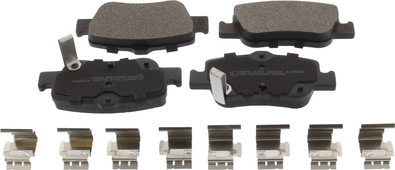 Тормозные колодки MAPCO задние для Toyota Corolla E120, E130 2004-2006. Артикул 6911
