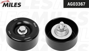 Направляющий (ведущий) ролик приводного поликлинового ремня Miles для Infiniti QX50 I 2013-2017. Артикул AG03367