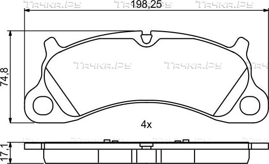 Тормозные колодки Bosch (Low-Metallic). Артикул 0 986 494 806