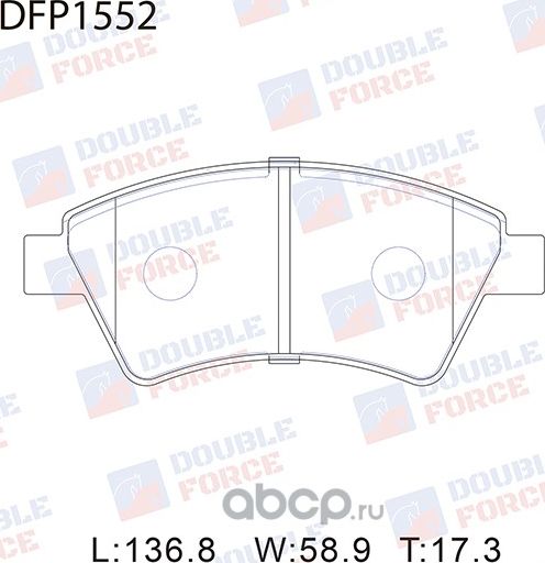 Колодки тормозные дисковые Double Force Double Force. Артикул DFP1552