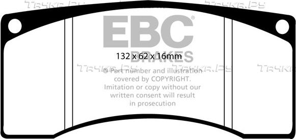 Тормозные колодки EBC Brakes. Артикул DP4016R
