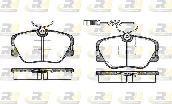 Тормозные колодки RoadHouse передние для Mercedes-Benz W124, A124 1984-1993. Артикул 2189.02