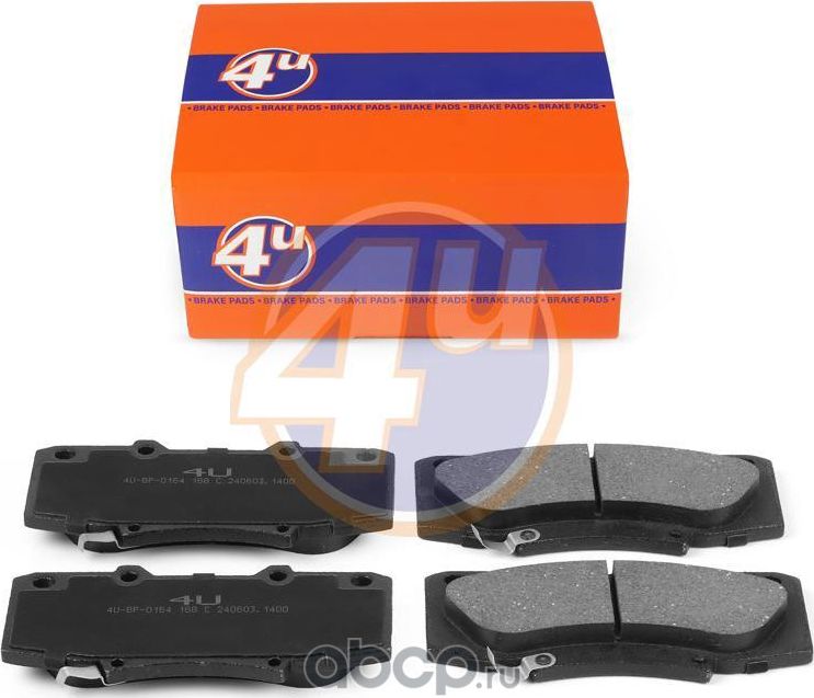 КОЛОДКИ ПЕР TOYOTA HILUX VII PICKUP (_N1_, _N2_, _N3_) HILUX VIII PICKUP (_N1_) (4U). Артикул 4UBP0164