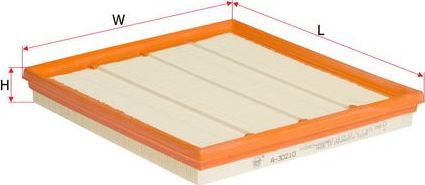 Воздушный фильтр Sakura для BMW X6 II (F16) 2014-2019. Артикул A-30210