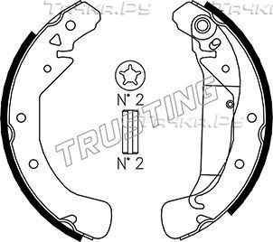 Тормозные колодки Trusting задние для Chevrolet Zafira 2001-2012. Артикул 073.169