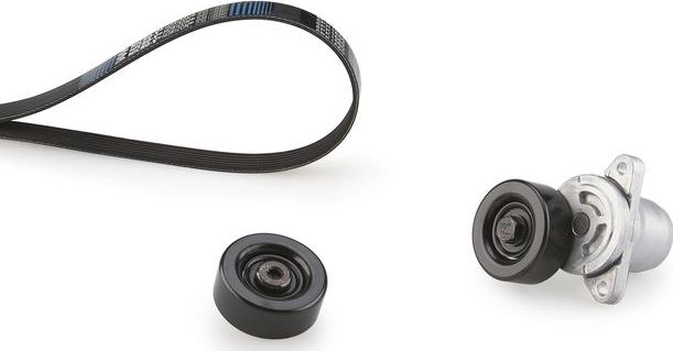 Приводной ремень поликлиновой с роликами (комплект) Gates Micro-V® Kit. Артикул K026PK1513