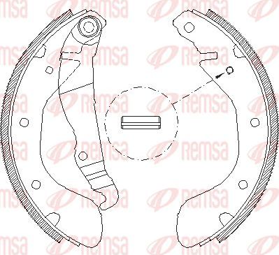 Тормозные колодки Remsa. Артикул 4307.00