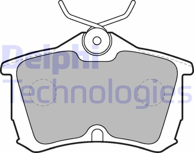Тормозные колодки Delphi (Low-Metallic) задние для Honda Accord VII 2003-2008. Артикул LP1626