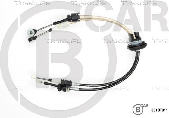 Трос переключения передач КПП B CAR для Peugeot 807 I 2002-2014. Артикул 001CT311