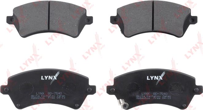 Тормозные колодки LYNXauto. Артикул BD-7540