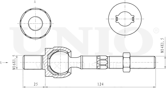 Тяга рулевая (Unio). Артикул SSP-30060