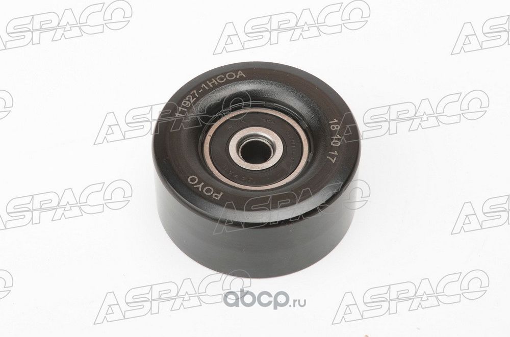 РОЛИК НАТЯЖИТЕЛЯ ПРИВОДНОГО РЕМНЯ NISSAN MICRA (02-10), NOTE (06-) (Aspaco). Артикул AP83867