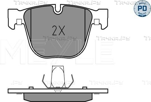 Тормозные колодки Meyle PD задние для BMW 5 VI (F10/F11/F07) 2009-2017. Артикул 025 237 3116/PD
