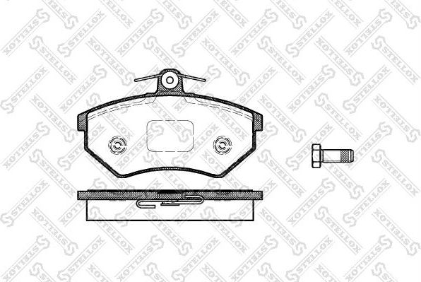 Тормозные колодки Stellox. Артикул 412 000-SX