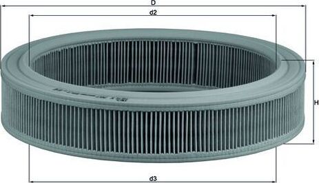 Воздушный фильтр Mahle. Артикул LX 202