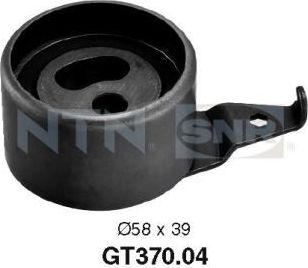 Натяжной ролик (натяжитель) ремня ГРМ NTN / SNR. Артикул GT370.04