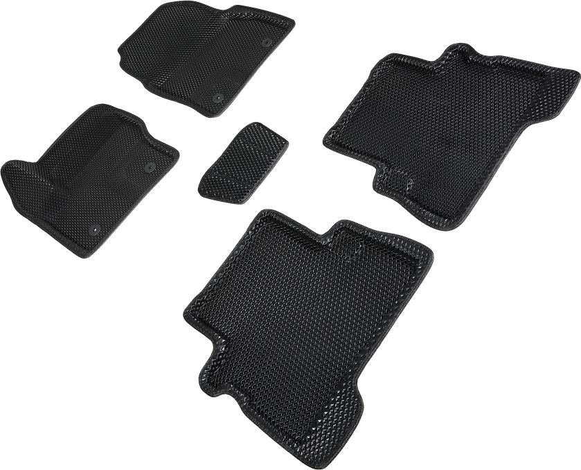 Коврики Seintex 3D EVA ромб для салона Ford Kuga II рестайлинг 2016-2019 ЧЕРНЫЕ. Артикул 95279