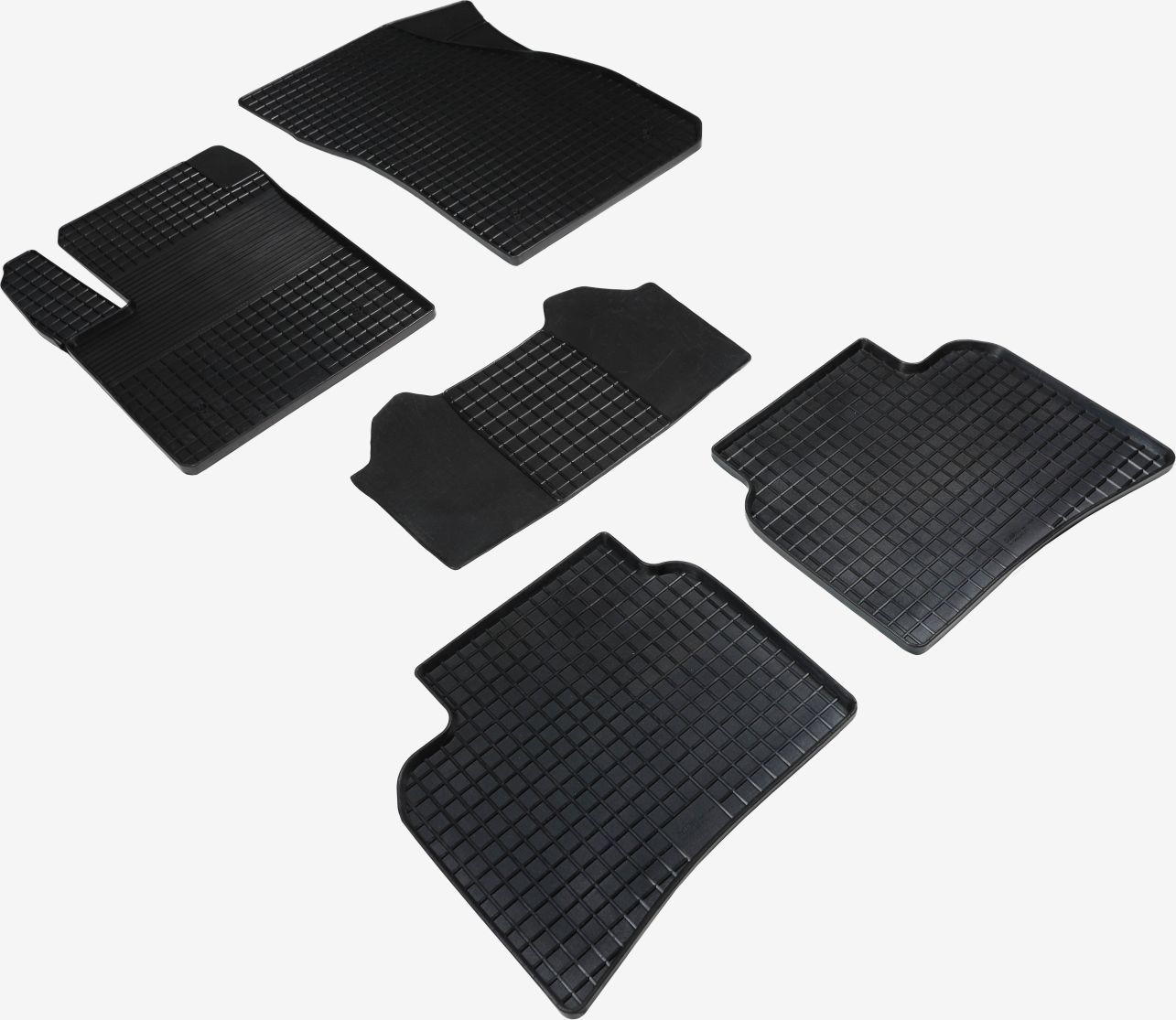 Коврики резиновые Seintex с узором сетка для салона Cadillac XT4 2018-2026. Артикул 96098
