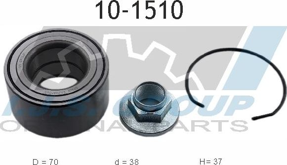 Ступичный подшипник (комплект) IJS Group. Артикул 10-1510