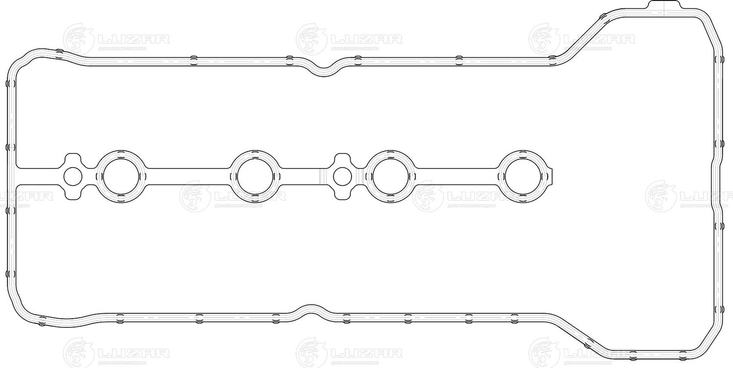 Прокладка клапанной крышки для а м Лада Vesta (15-) Renault Duster (10-) 1.6i [H (Luzar). Артикул LES21402