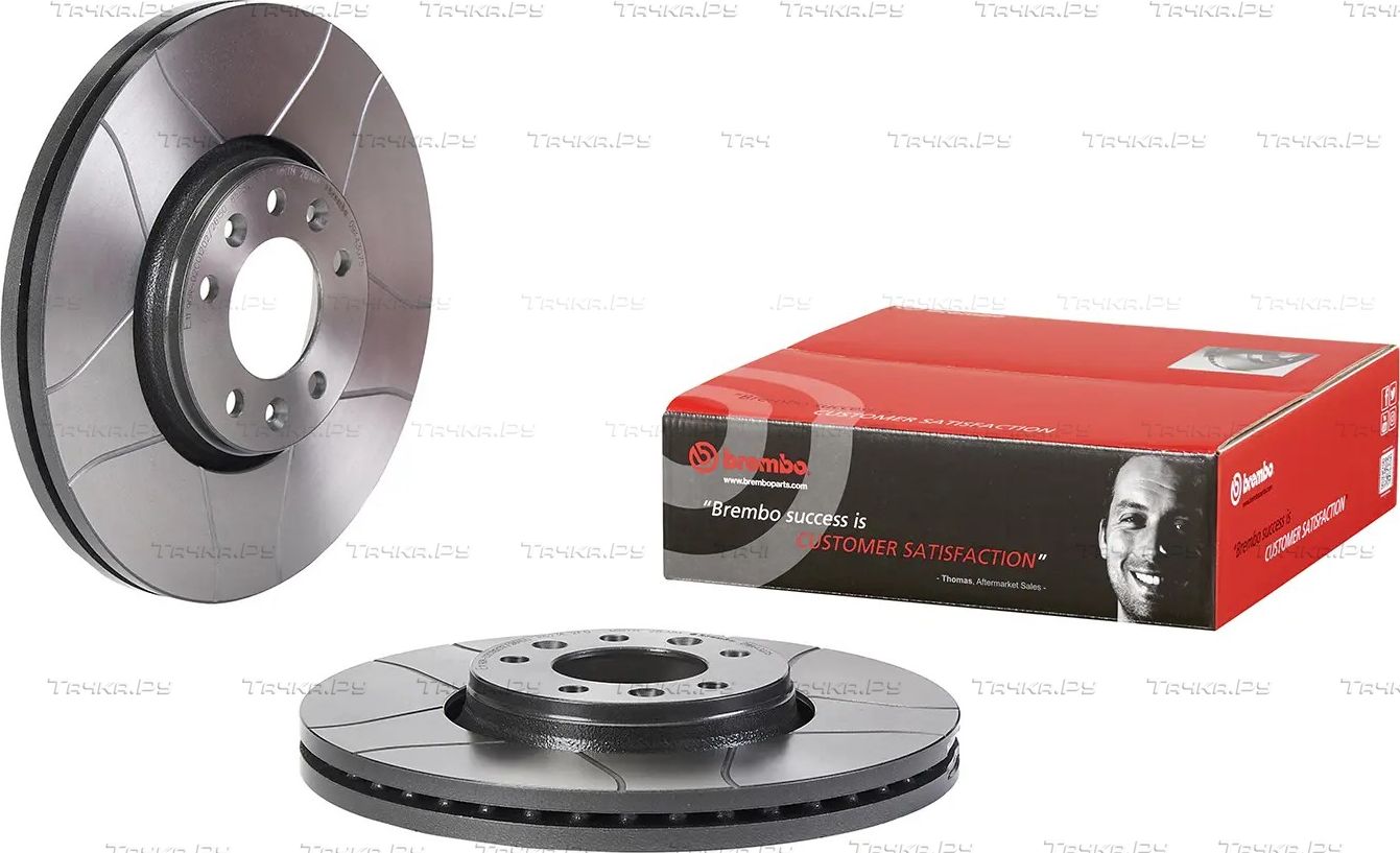 Тормозной диск Brembo XTRA LINE - Max передний для Citroen C5 I 2004-2008. Артикул 09.A430.75