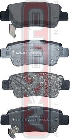 Тормозные колодки Akyoto Packing AKYOTO. Артикул AKD-8177