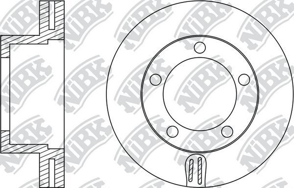 Тормозной диск NiBK передний для Isuzu Elf (N-Series) V (NHR6_, NKR6_, NKR7_, NKS7_) 1999-2003. Артикул RN1331