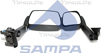 Зеркало боковое (в сборе) Sampa для IVECO EuroTech 1992-1996. Артикул 061.186