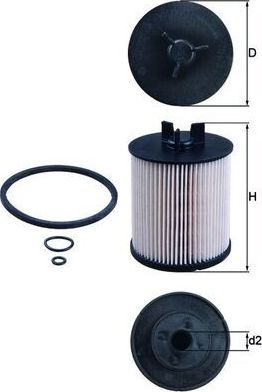 Топливный фильтр Mahle. Артикул KX 86/1D