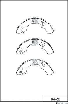 Тормозные колодки MK Kashiyama задние для Isuzu D-Max I 2002-2012. Артикул K4462