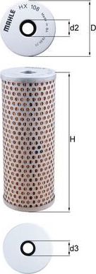 Фильтр ГУР Mahle для Mercedes-Benz Actros MP4 2011-2019. Артикул HX 108