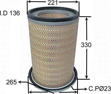 Воздушный фильтр JS Asakashi. Артикул A364J