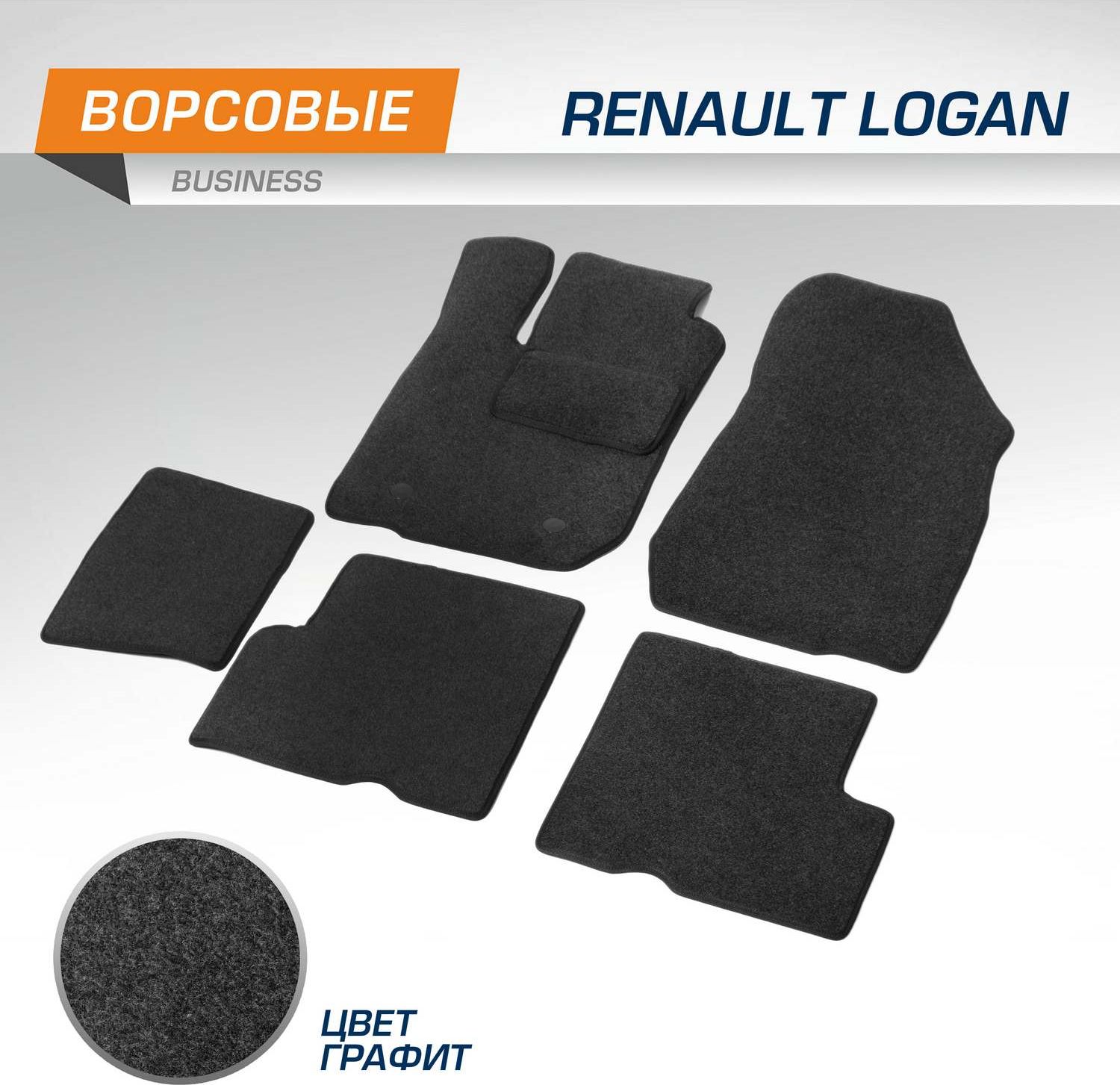 Коврики AutoFlex для салона Renault Logan I поколение седан 2004-2013. Артикул 5470202
