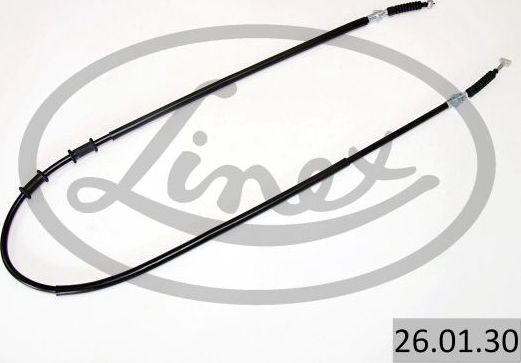 Трос ручника (тросик ручного тормоза) Linex правый для Mazda MX-6 1992-1997. Артикул 26.01.30