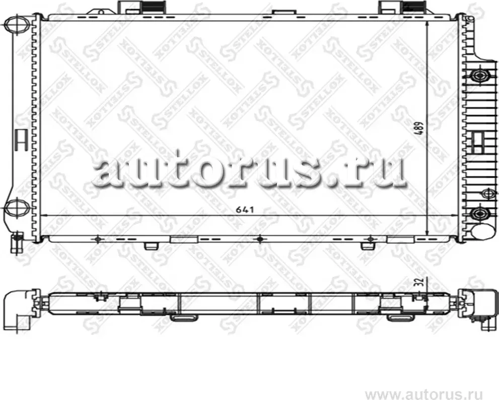 Радиатор, охлаждение двигателя (Stellox). Артикул 1025345SX