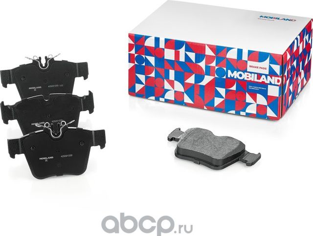 Колодки тормозные дисковые задние (4 шт.) с п/шум. пласт. MERCEDES-BENZ C-CLASS (Mobiland). Артикул 429201220