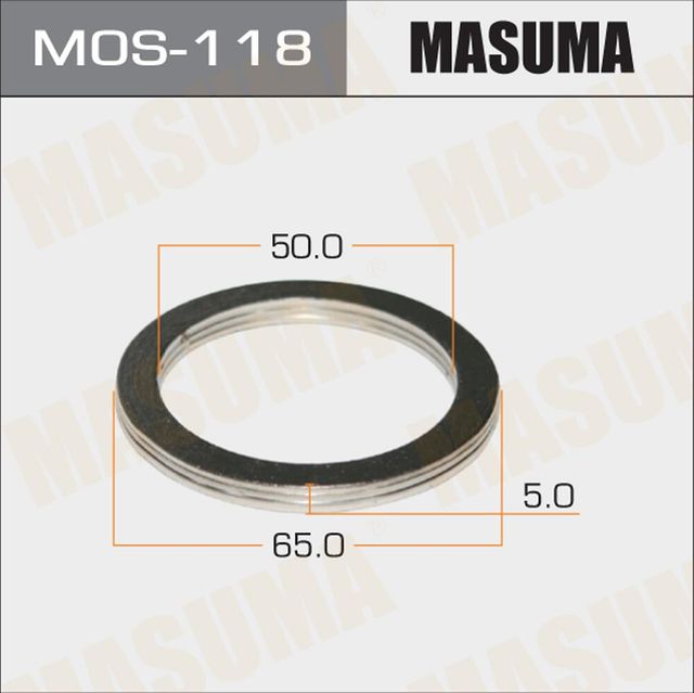 Кольцо глушителя 50x65 MASUMA MOS-118. Артикул MOS-118