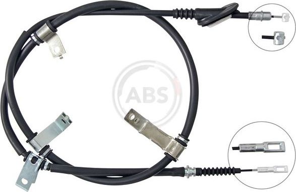 Трос ручника (тросик ручного тормоза) ABS задний правый для Kia Magentis II 2005-2010. Артикул K14053
