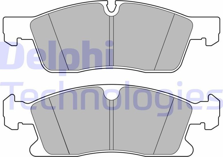 Тормозные колодки Delphi (Low-Metallic). Артикул LP3628