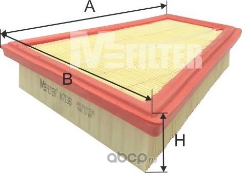 Воздушный фильтр MFilter для BMW 5 VI (F10/F11/F07) 2010-2017. Артикул K 7138