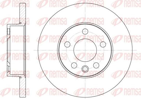 Тормозной диск Remsa. Артикул 6550.00