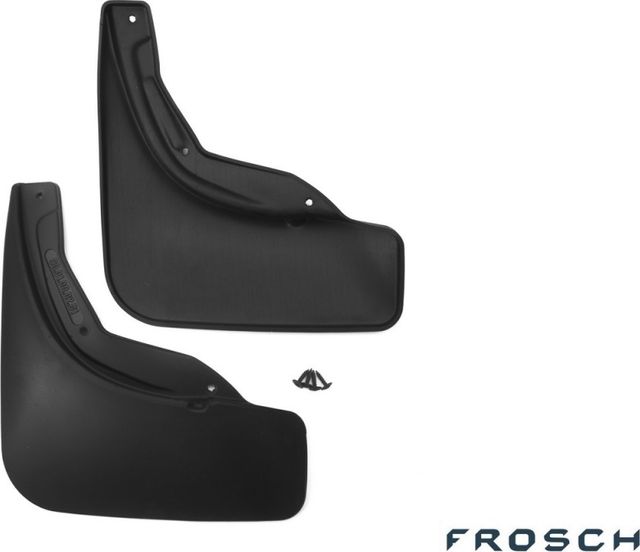 Брызговики Frosch (в пакете) задняя пара для Luxgen 7 SUV 2013-2024. Артикул NLF.90.01.E13