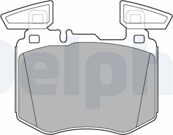Тормозные колодки Delphi (Low-Metallic). Артикул LP3642