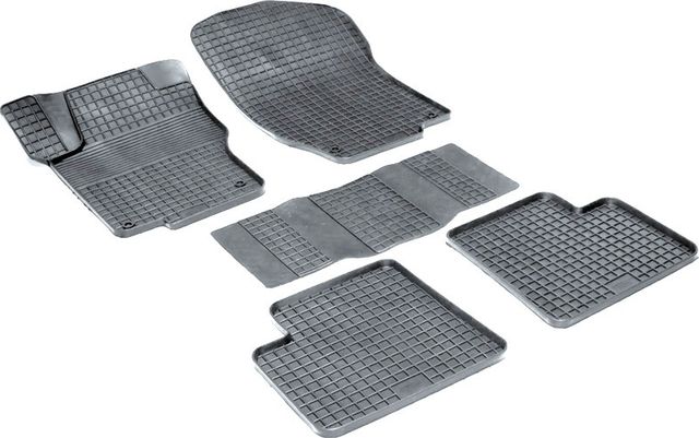 Коврики резиновые Seintex с узором сетка для салона Mercedes-Benz GL-Класс X164 2006-2012. Артикул 00913