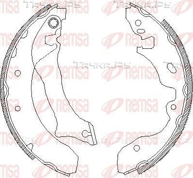 Тормозные колодки Remsa задние для Ford Mondeo I 1993-1996. Артикул 4042.00
